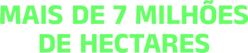 mais de 7 milhões de hectares mais de 7 milhões de hectares